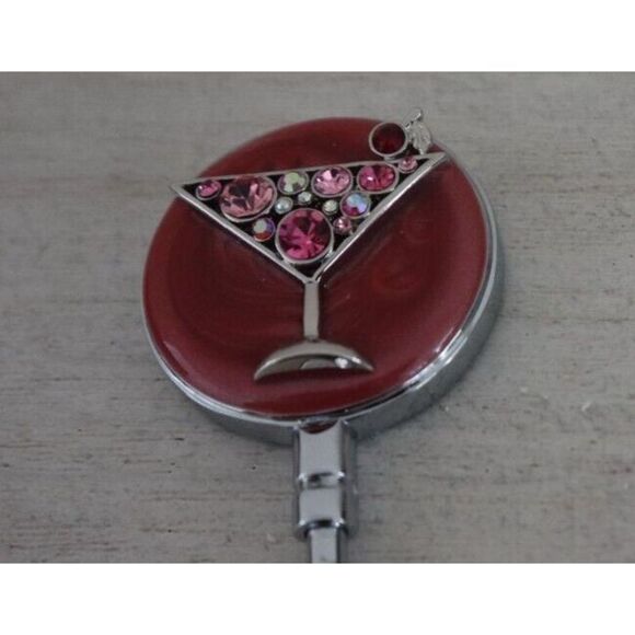 Spring Street Martini Glass Crystals Handbag Purse Holder - Picture 4 of 4